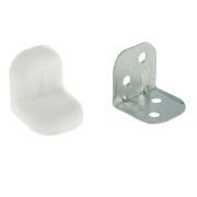 Уголок крепежный большой  белый (1)