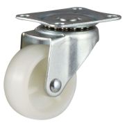 колёсная опора поворотная  белая малая