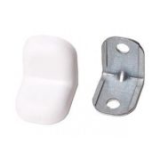 Уголок крепежный маленький Белый