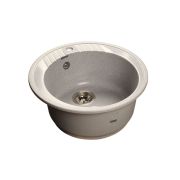 GRANFEST Мойка мрамор RONDO GF-R520, круглая, Д=520мм (серая)