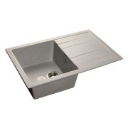 GRANFEST Мойка мрамор QUADRO GF-Q780L. прямоугольная, 780*500мм, (Серая)
