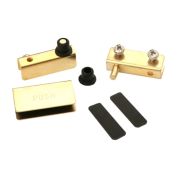 Комплект петель для 1 стеклянного фасада, золото