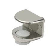 Полкодержатель для стеклянной полки 5-9мм, никель