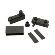 Комплект петель для 1 стекл двери чёрный