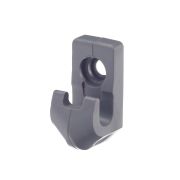 Клипса для сетчатой полки серый