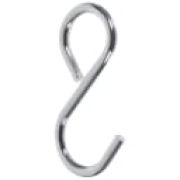 Крючок д/рейлинга замкнутый хром