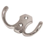 Крючок двухрожковый К203CP (0340) хром