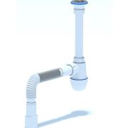 Сифон «АНИ» 1 1/4 40 д/ум с гофр трубой 40*40/50