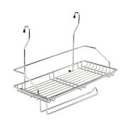 Полка одинарная  с держателем д/полотенца 375х190х310мм