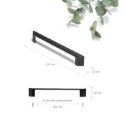 FH.0047.160.BL Ручка, серия 0047, мц 160мм, мат черный