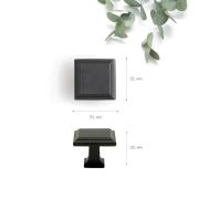 FH.0005.000.BL Ручка, серия 005, кнопка, мат черный