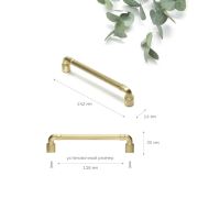 FH.0051.128.BSG Ручка, серия 0051, 128мм, мат золото