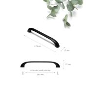 FH.0053.160.BL Ручка, серия 0053, мц 160мм, мат черный