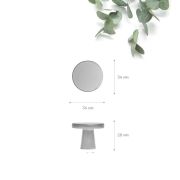 FH.K714.000.SC Ручка, серия К714, кнопка, мат хром