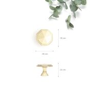 FH.K705.000.CP Ручка, серия К705, кнопка, золото