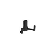 НК 012 BL Крючок серия 012 двухрожковый мат черный