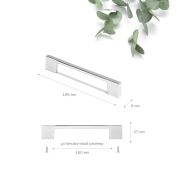 FH.0024.160.CP Ручка, серия 0024, мц 160мм, хром