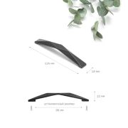 FH.0005.096.BL Ручка серия 0005, мц 96мм,мат чёрный