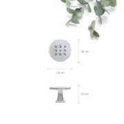 FH.K704.000.CP Ручка,серия К704, кнопка, хром