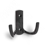 HK.006.BL Крючок, серия 006, двухрожковый, мат чёрный