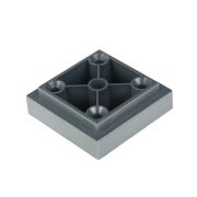 Опора квадратная,Н=20мм,матовый хром