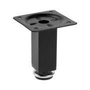 Опора квадратная d=25*25mm,Н=80mm, черная