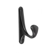 Крючок мебельный Cappio однорожковый черный