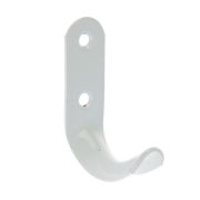 Крючок-вешалка №7 белый полимер