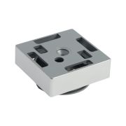 Опора квадратная регулир, ОРК-18К, н=18мм, матовый хром