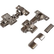 08 0137 Петля накладная Clip с эксцентриком с доводчиком в упаковке (с заглушками) AQ