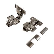 08 0106 Петля +90 внутренняя Clip 3D с доводчиком в упаковке (с заглушками и ответной планкой) AQ