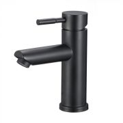 Смеситель ЧЁРНЫЙ  д\раковинынерж сталь BALEAR арт13100BLB