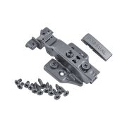 250503 3D Петля Premial CON BRIO накладная для алюминиевого профиля с доводчиком Н=0 Black