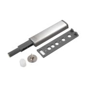 Упор-защёлка фасада магнитный с толкателем Push-to-Open, нержавеющая сталь